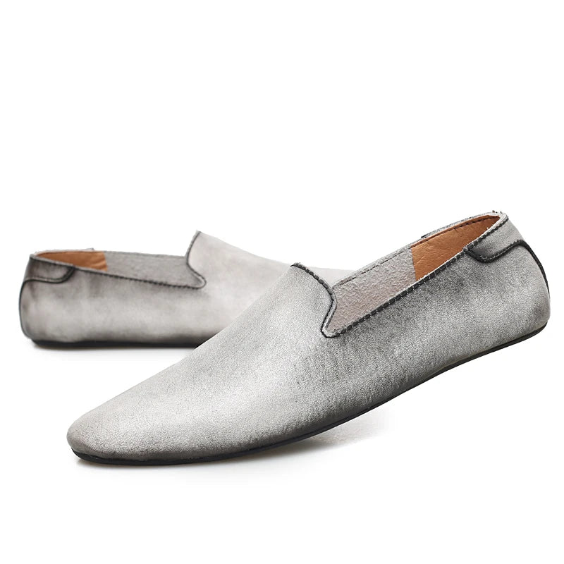 Mezzano Leather Slip on Shoe