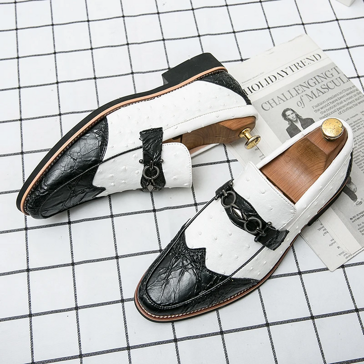 Handmade italian Leather Slip on Shoe