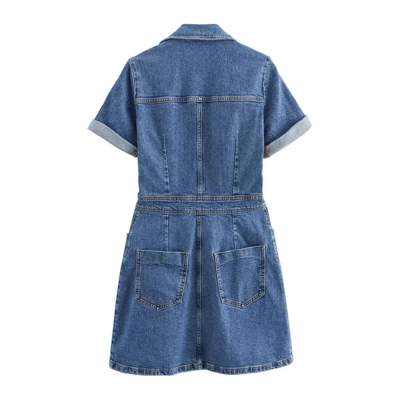 Teodora Denim Mini Dress