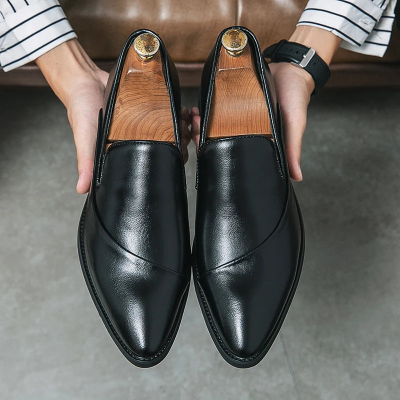 William Leather Slip on Shoe