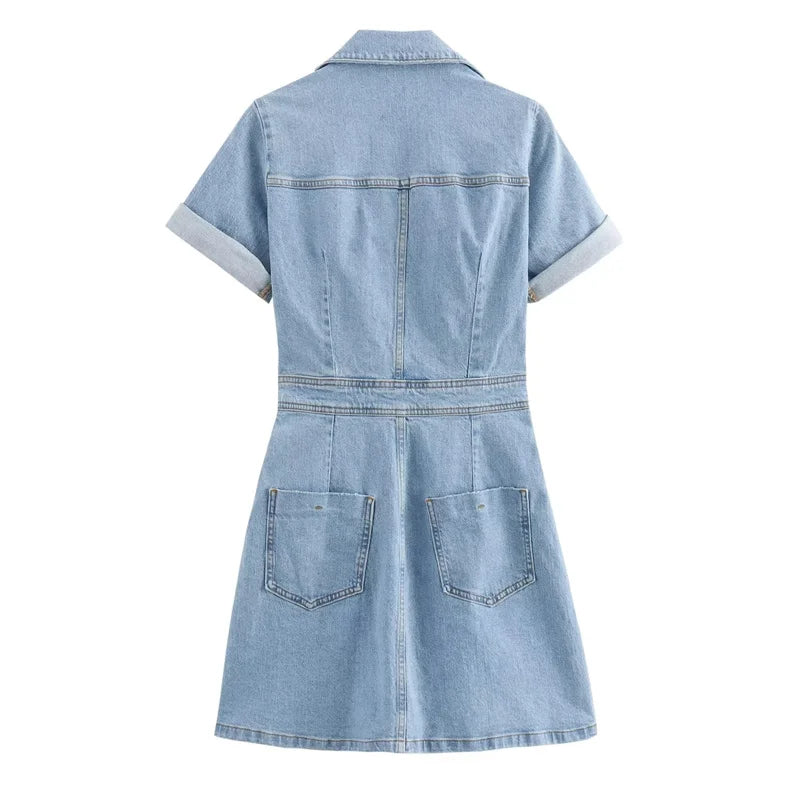 Teodora Denim Mini Dress