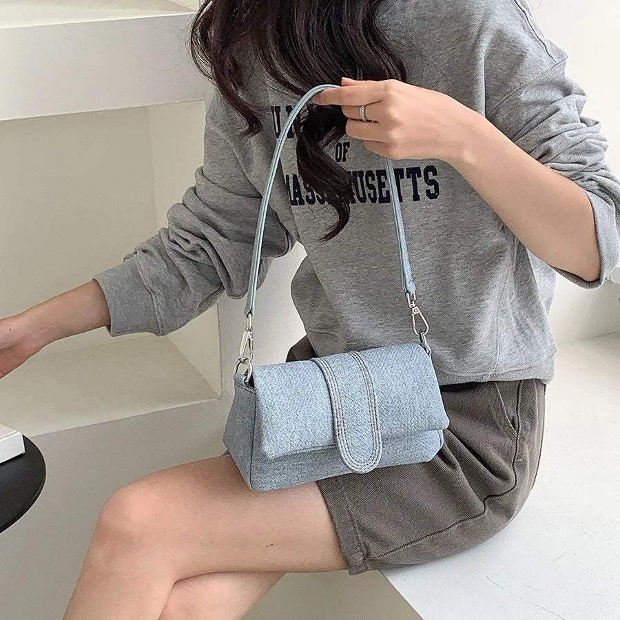 Denim Delight Shoulder Bag