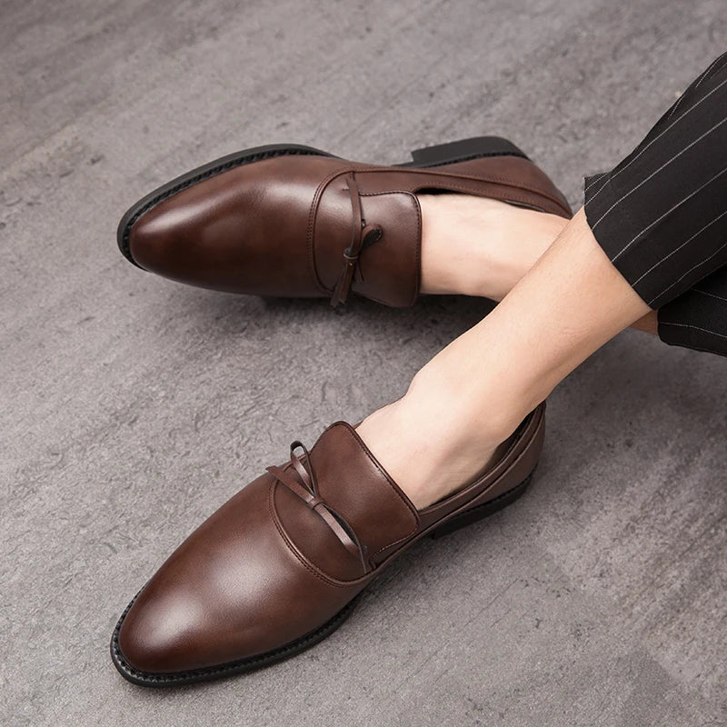 Edward Leather Slip on Shoes