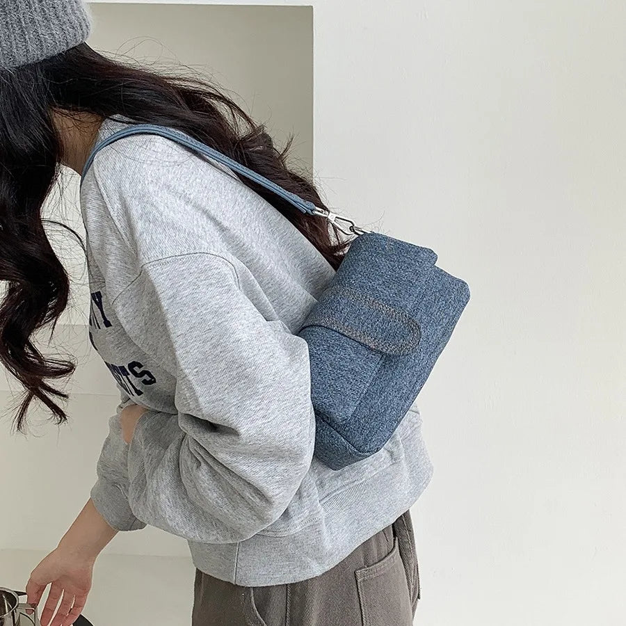 Denim Delight Shoulder Bag