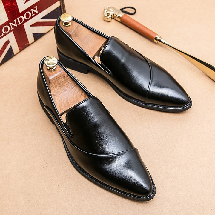 William Leather Slip on Shoe