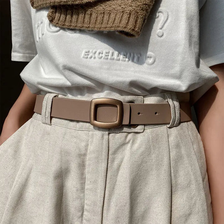 Genuine Leather Buckle Belt