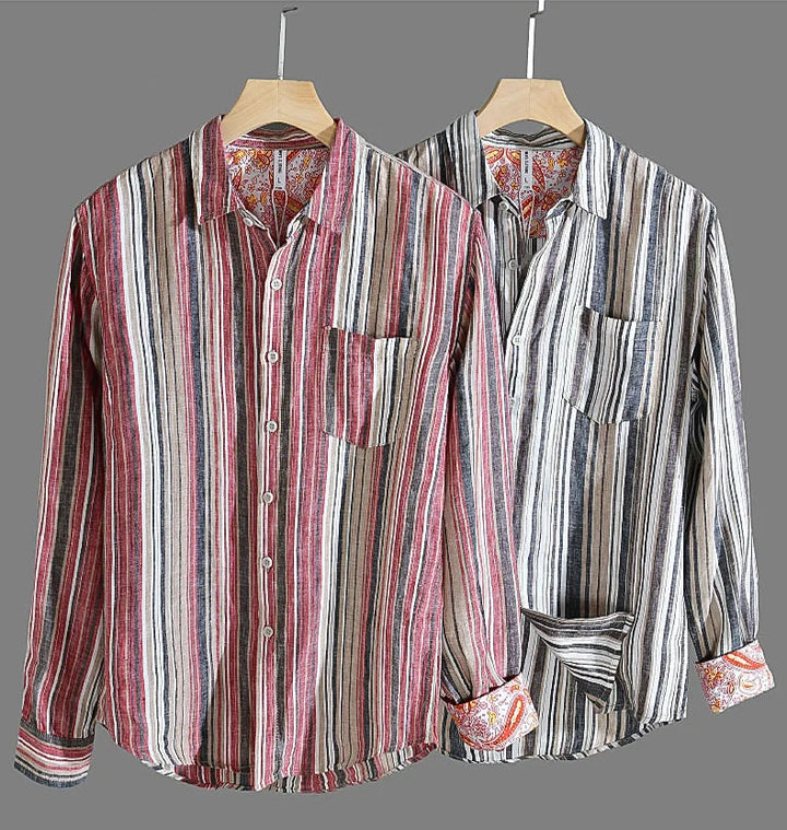 Urban Stripe Linen Shirt