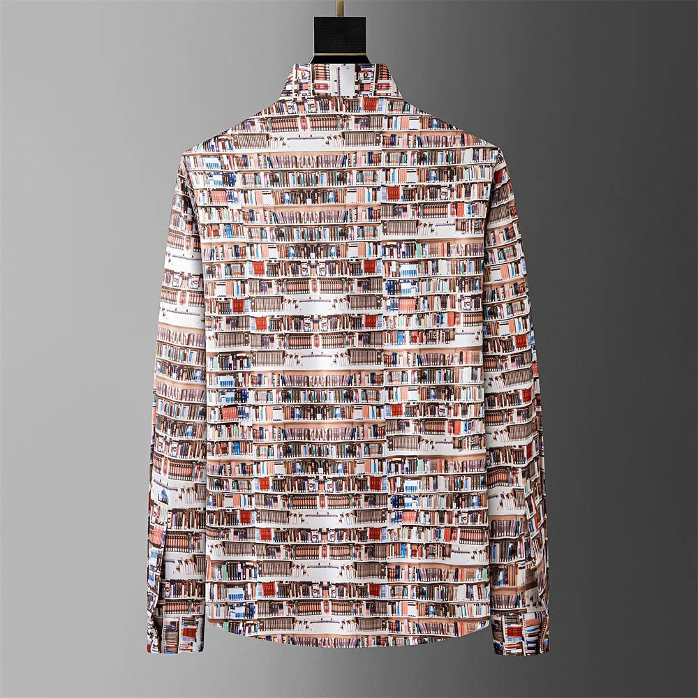 Literary Lines Button-Up Shirt